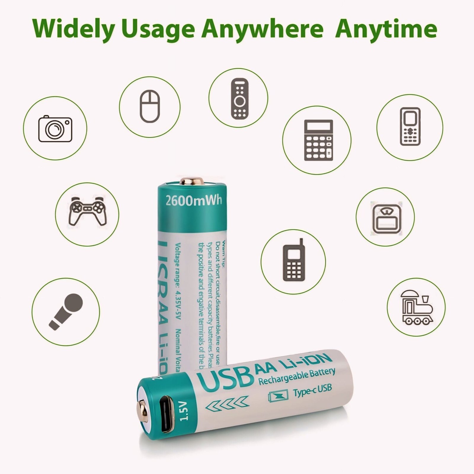 Eternal USB Battery with USB-C port